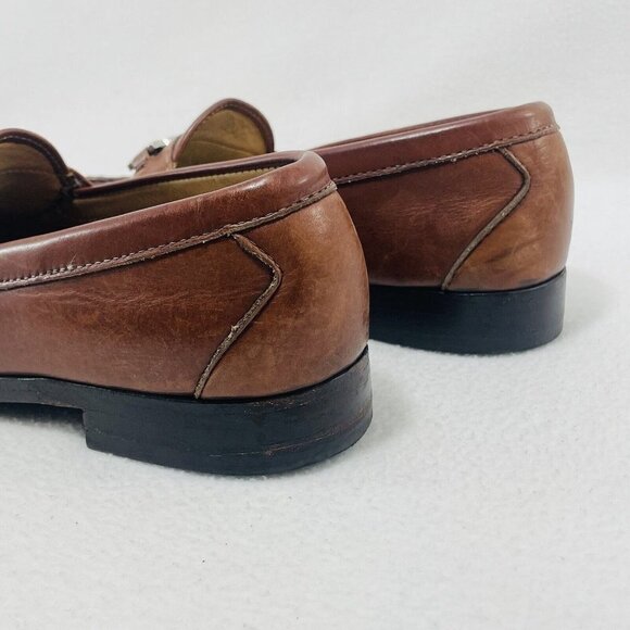 Footjoy Shoes Leather Brown Men Size 9D 72938 Loafer Oxford Workwear Casual Usa main image 2